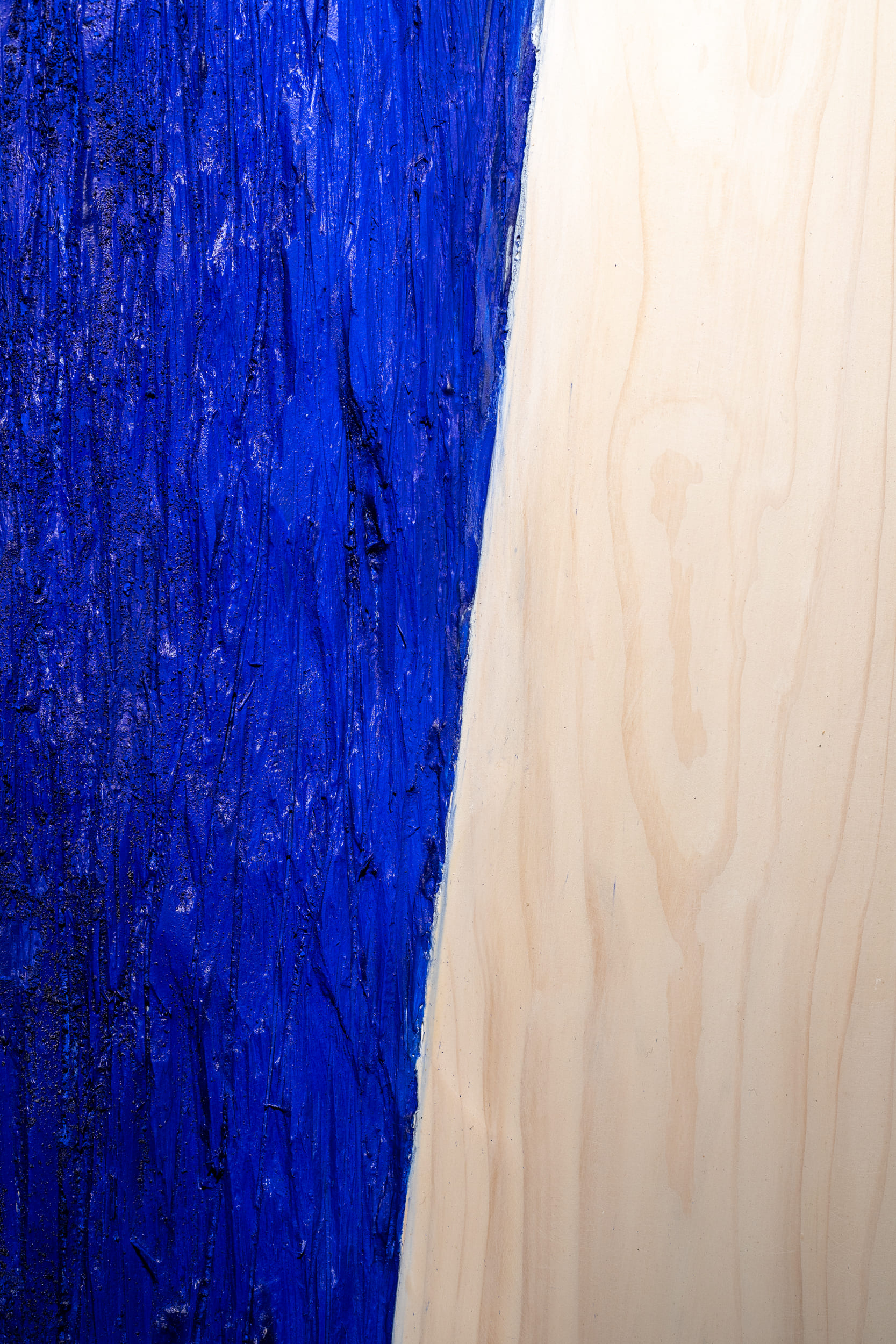 Wood painting N°20 (with blue pigment)2 copy